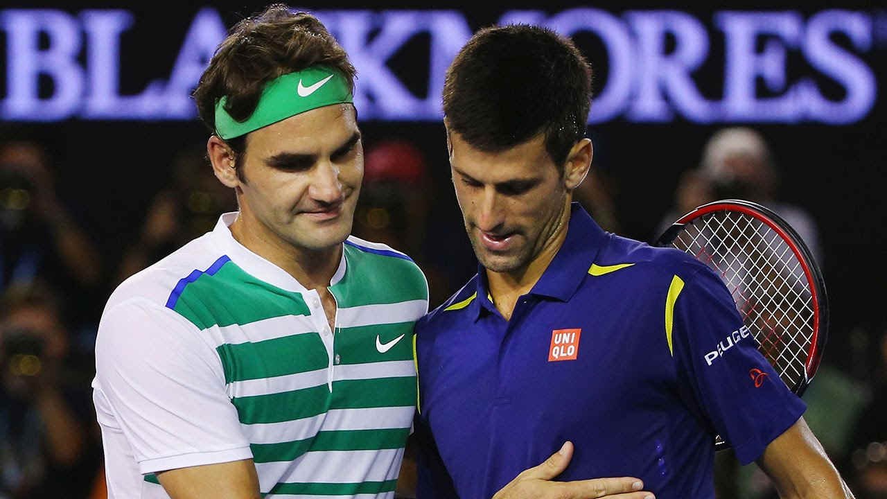 Novac Djokovic and Roger Federer